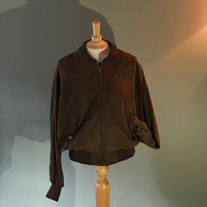 Vintage suede Burberry bomber jacket